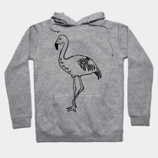 Stick figure flamingo Hoodie